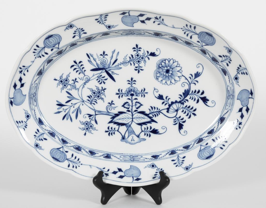 Meissen Blue Onion Platter - Signed (1 of 3)