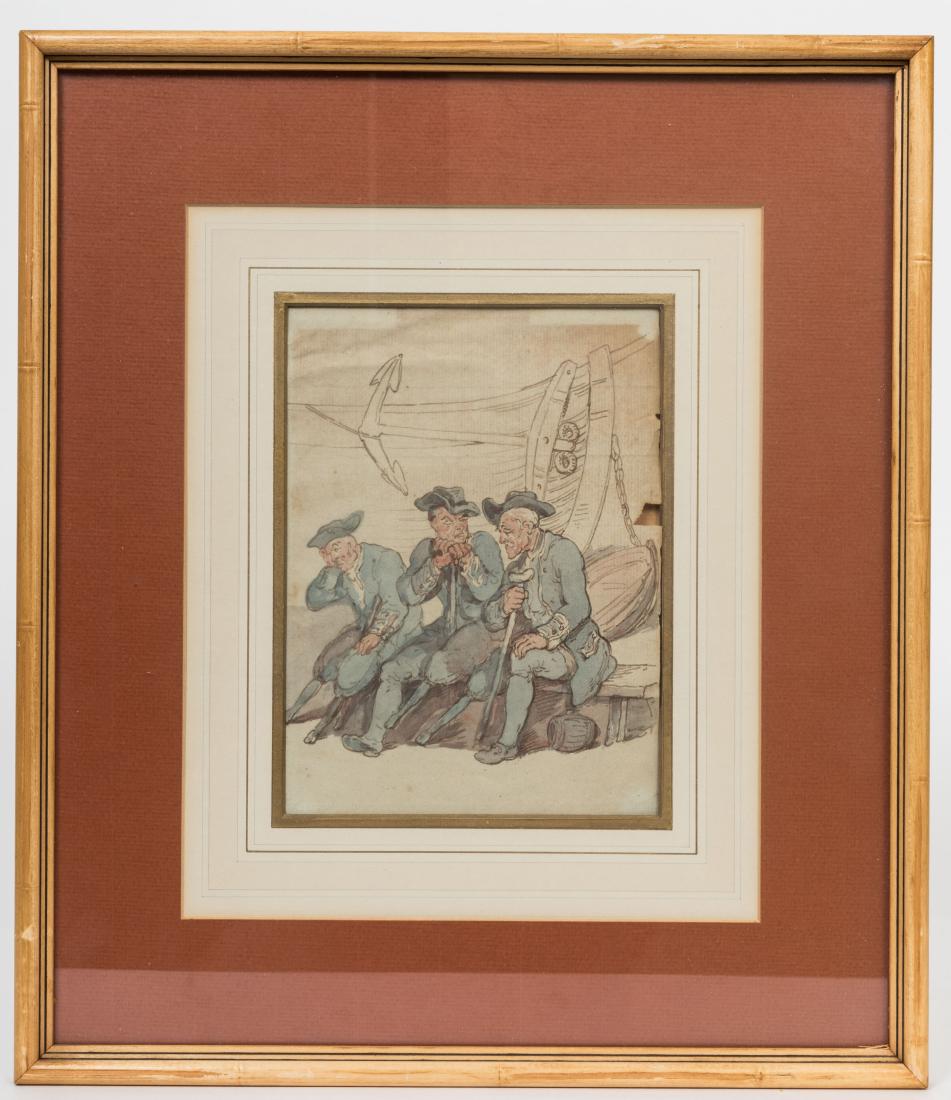 19th Century Watercolor - Poem Verso (1 of 5)