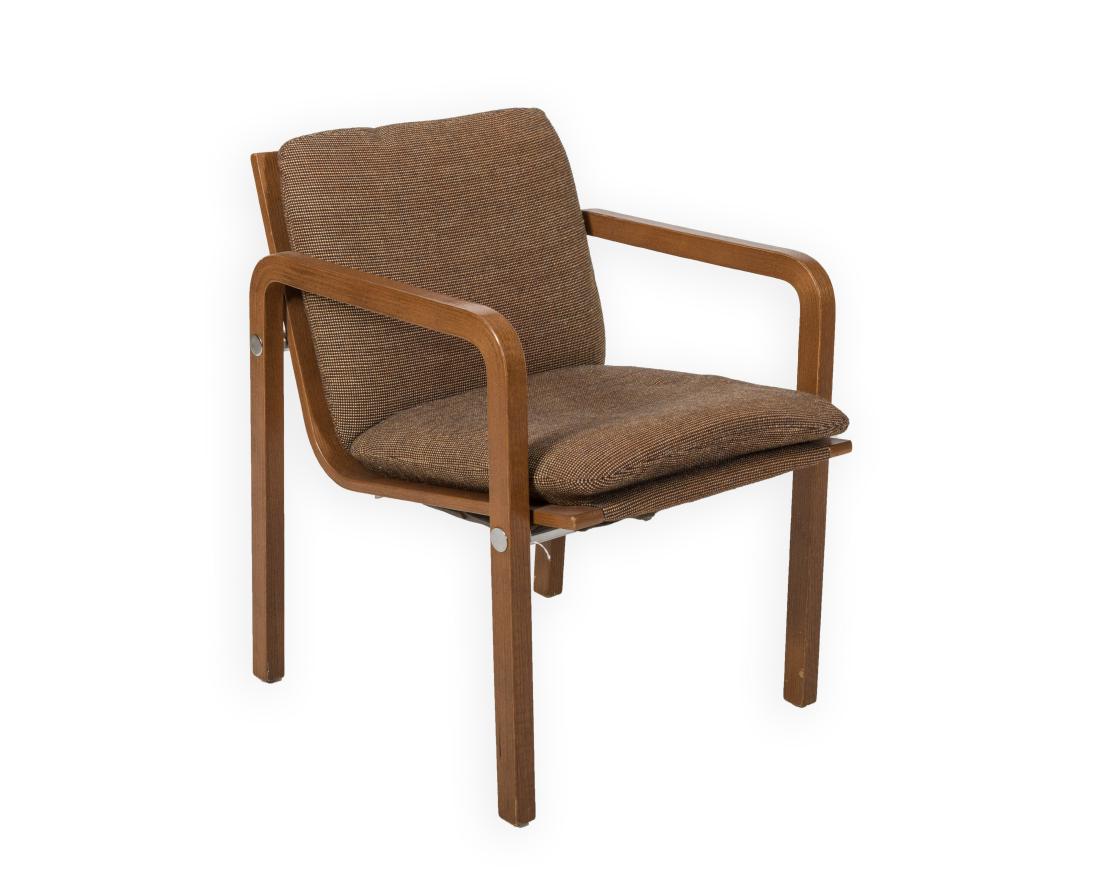 Thonet Chair with Chrome Stretcher - Signed (1 of 5)