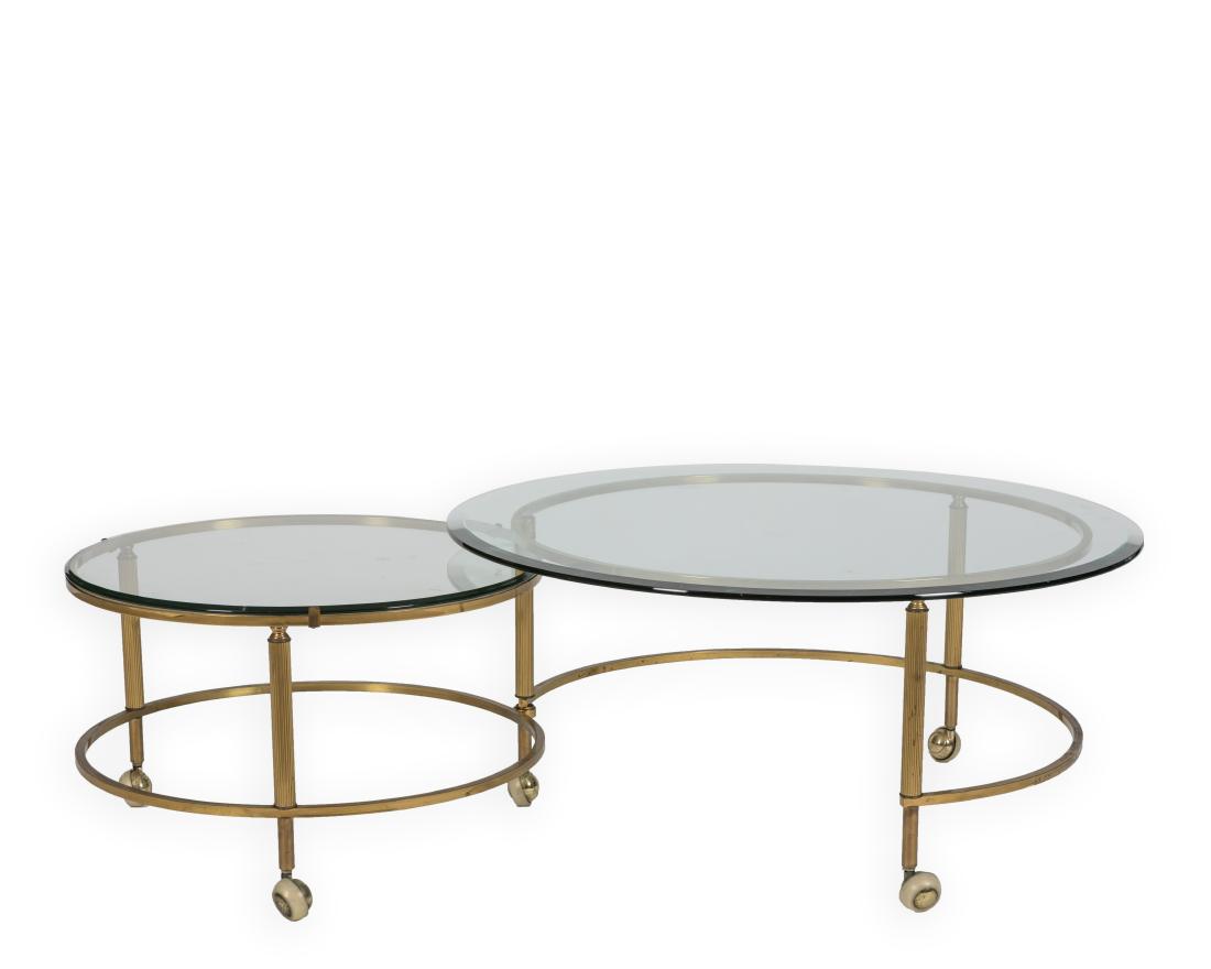 Two Tier Brass Coffee Table (1 of 3)