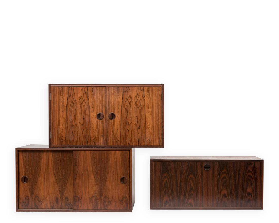 Three Danish Rosewood Hanging Cabinets (1 of 7)