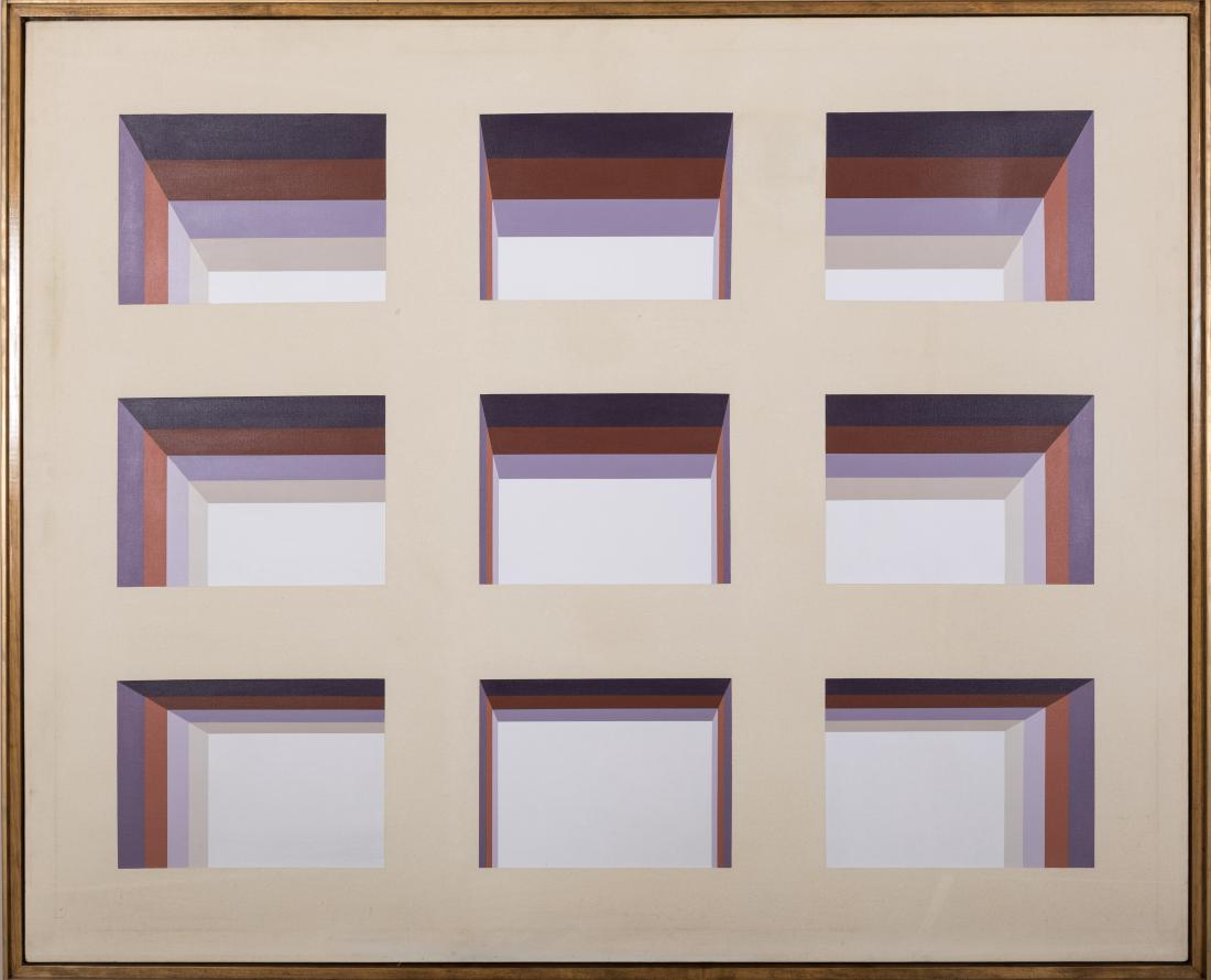 Large Geometric Abstract Oil Painting (1 of 5)