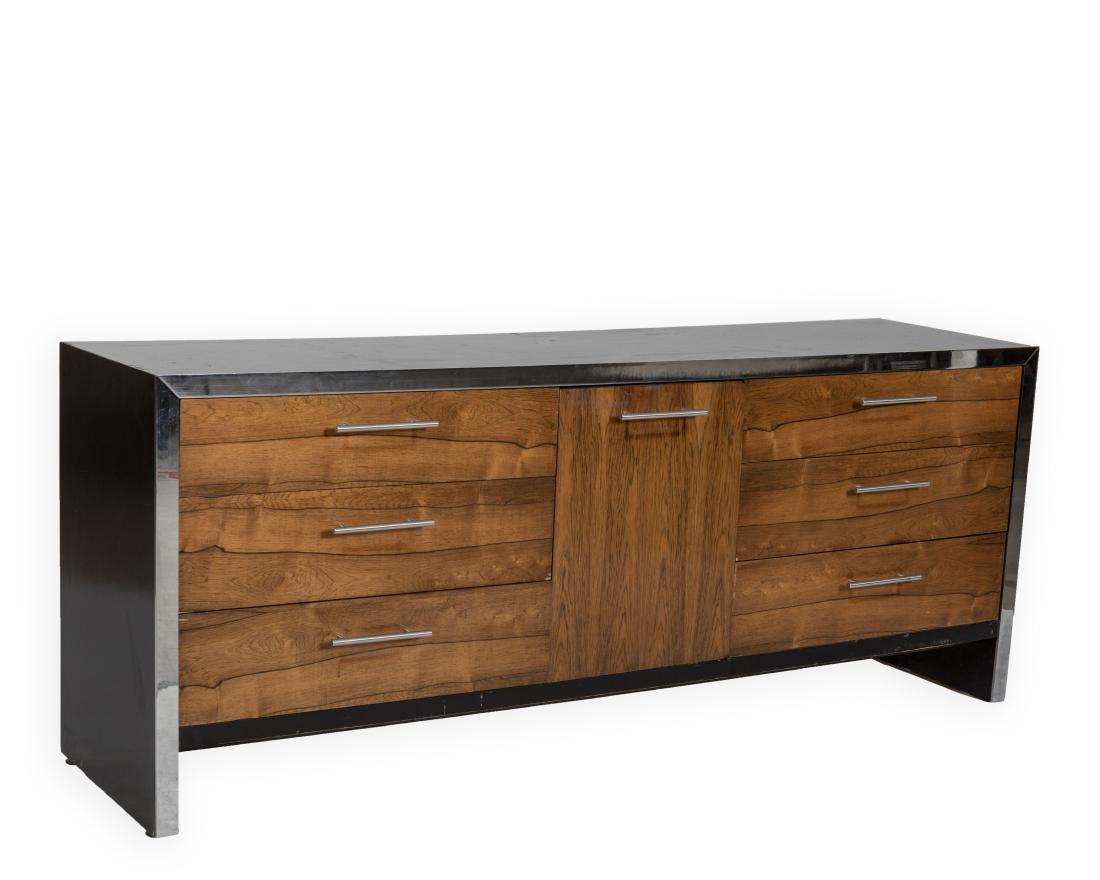 Rosewood, Ebony and Chrome Dresser - John Stuart (1 of 6)