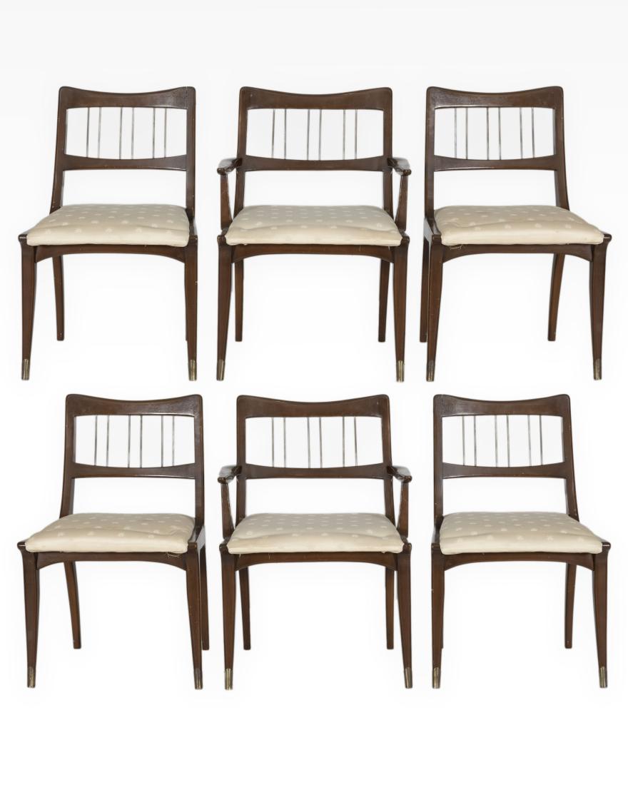 Six Drexel Projection Dining Chairs (1 of 1)