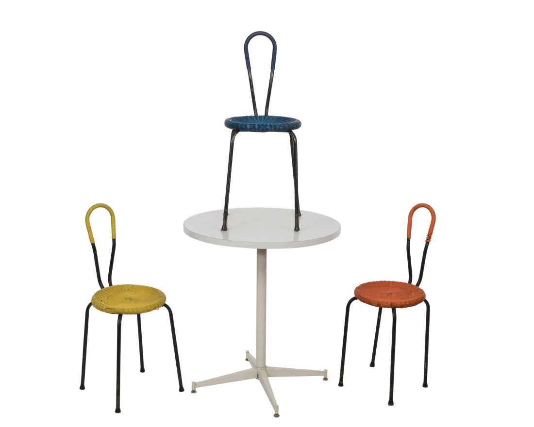 Mid Century Table and Three Chairs (1 of 3)