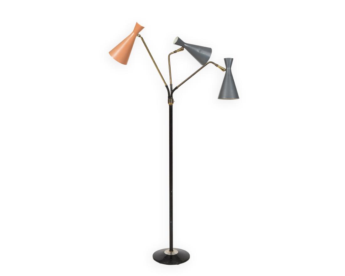 Three Light Adjustable Floor Lamp (1 of 4)