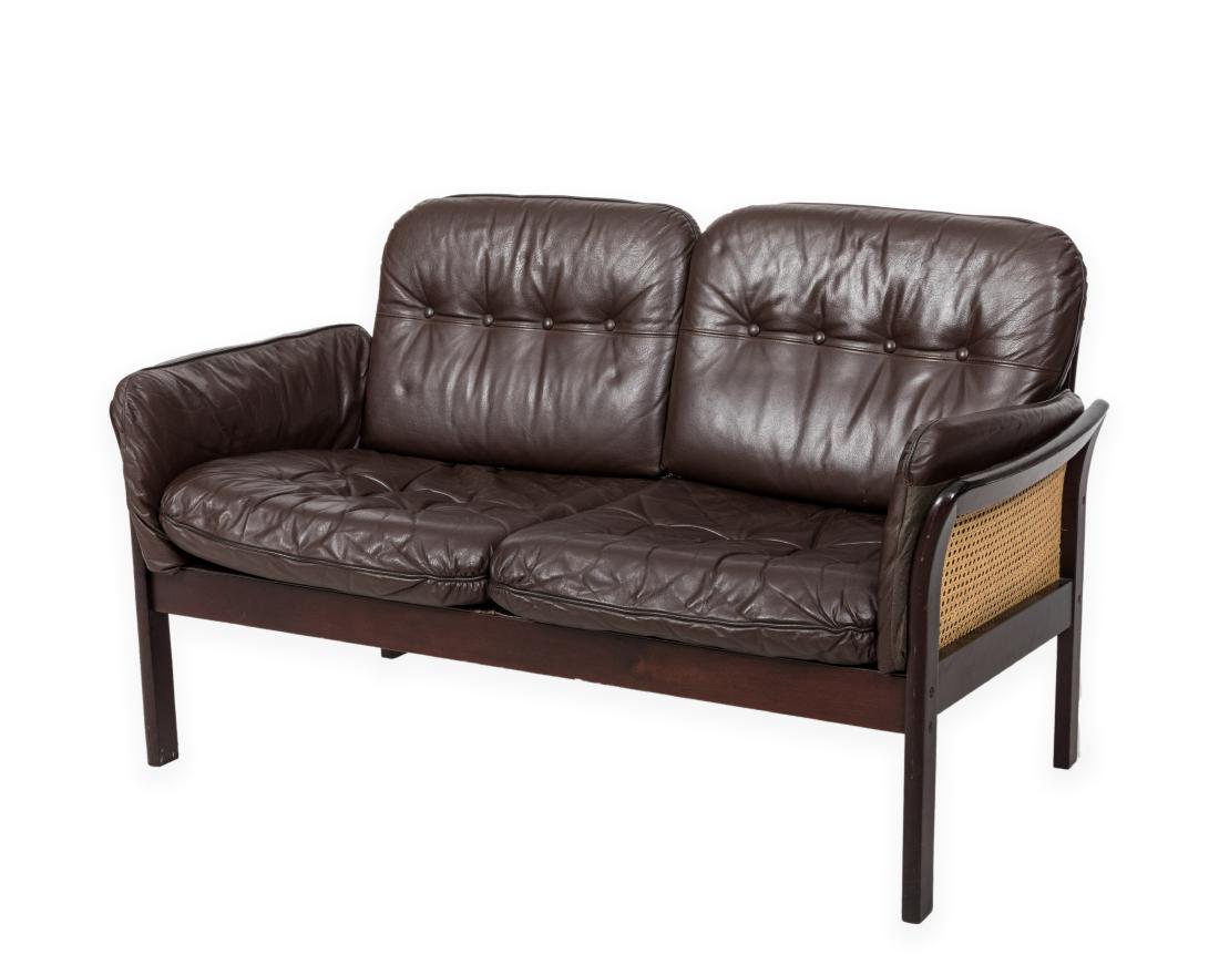 Arne Norell Attributed Rotang Style Settee (1 of 3)