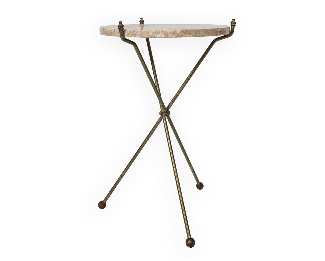 Marble and Brass Side Table (1 of 4)