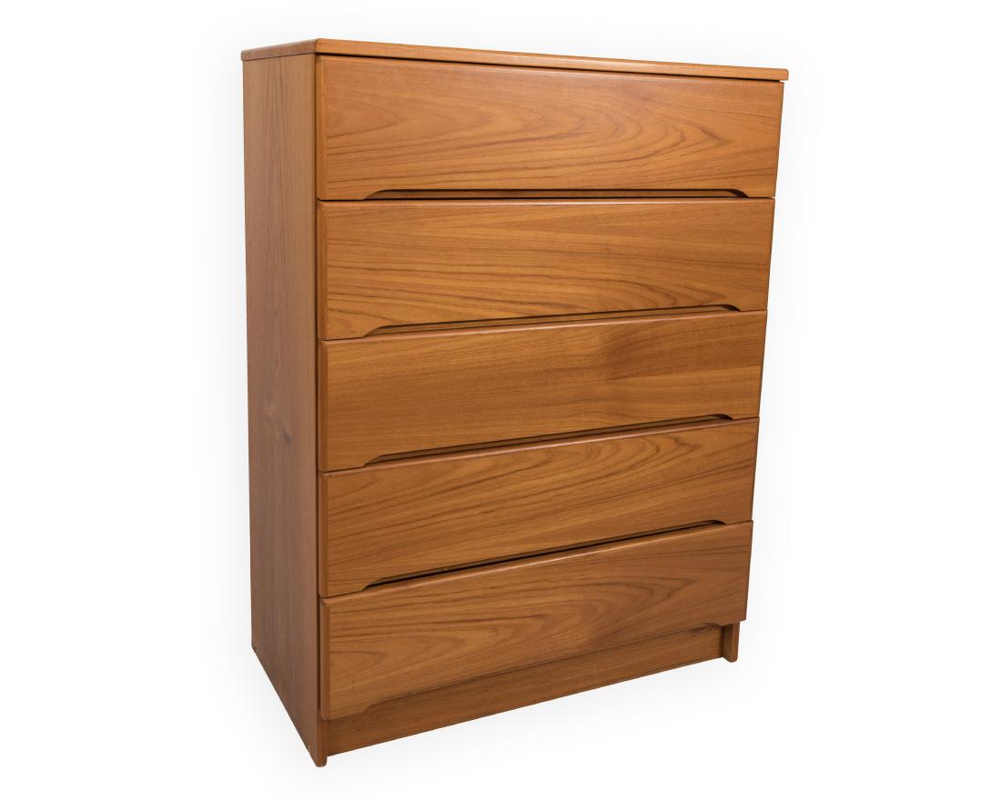 Danish Teak High Chest (1 of 4)