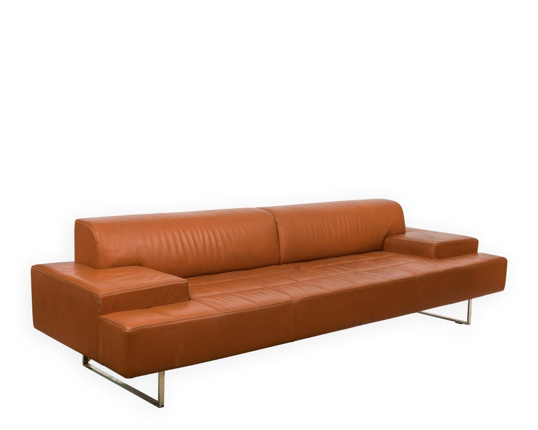 Poltrona Frau Quadra Leather Sofa (1 of 10)