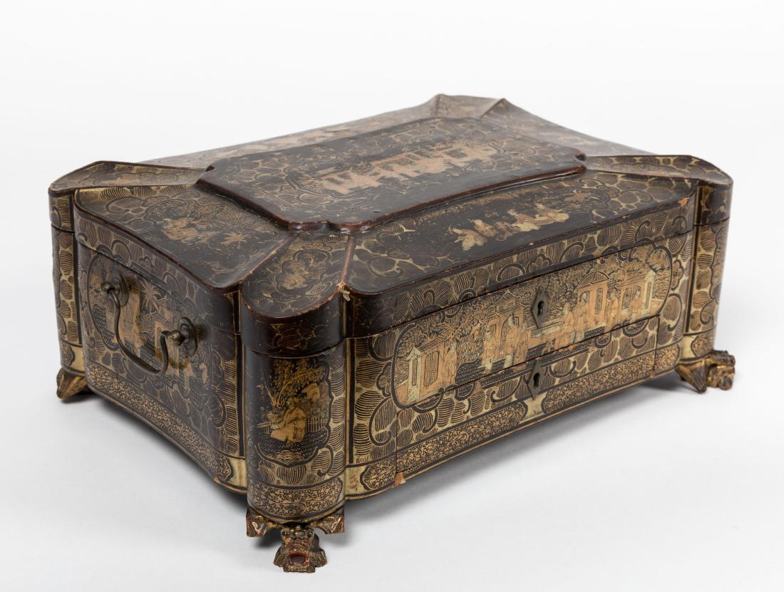 Oriental Lacquer Decorated Lap Desk (1 of 5)