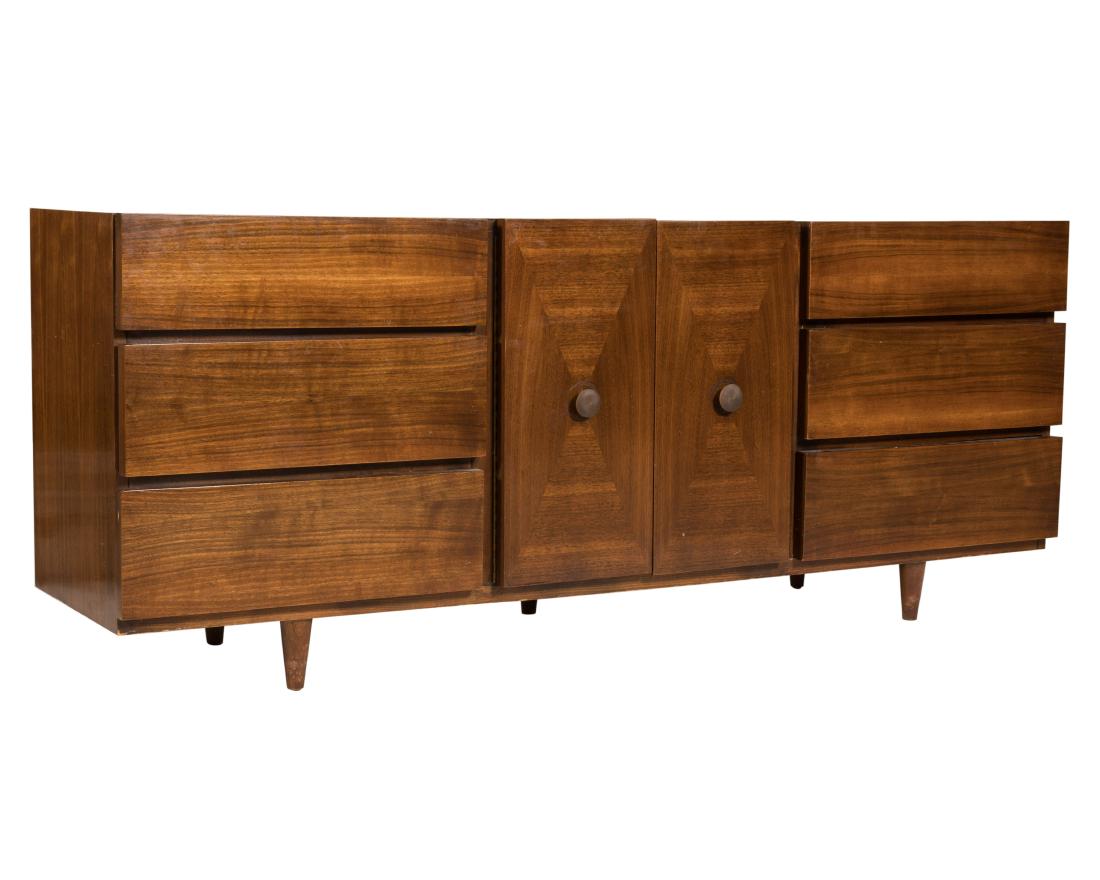 American of Martinsville Credenza: Description - An American of Martinsville credenza. Dimensions - 31" x 76" x 19.5"