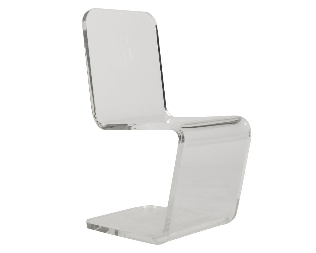 Lucite Cantilever Z Chair (1 of 3)