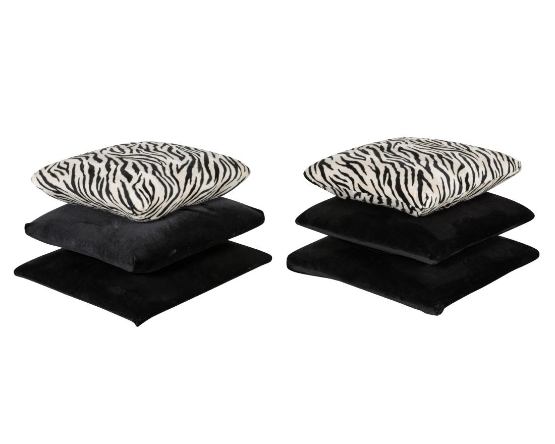 Pair Mid Century Three Tier Ottomans (1 of 2)