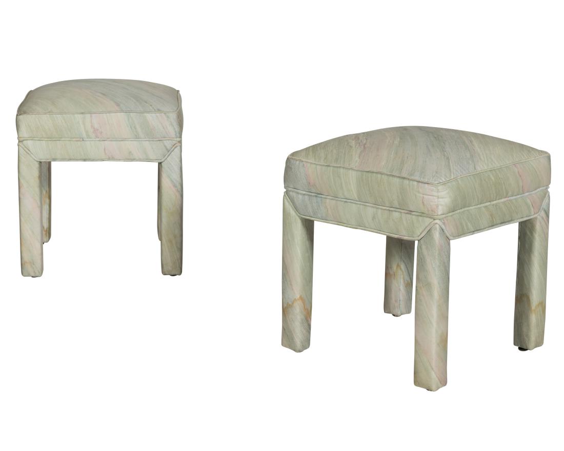 Pair Upholstered Stools (1 of 1)