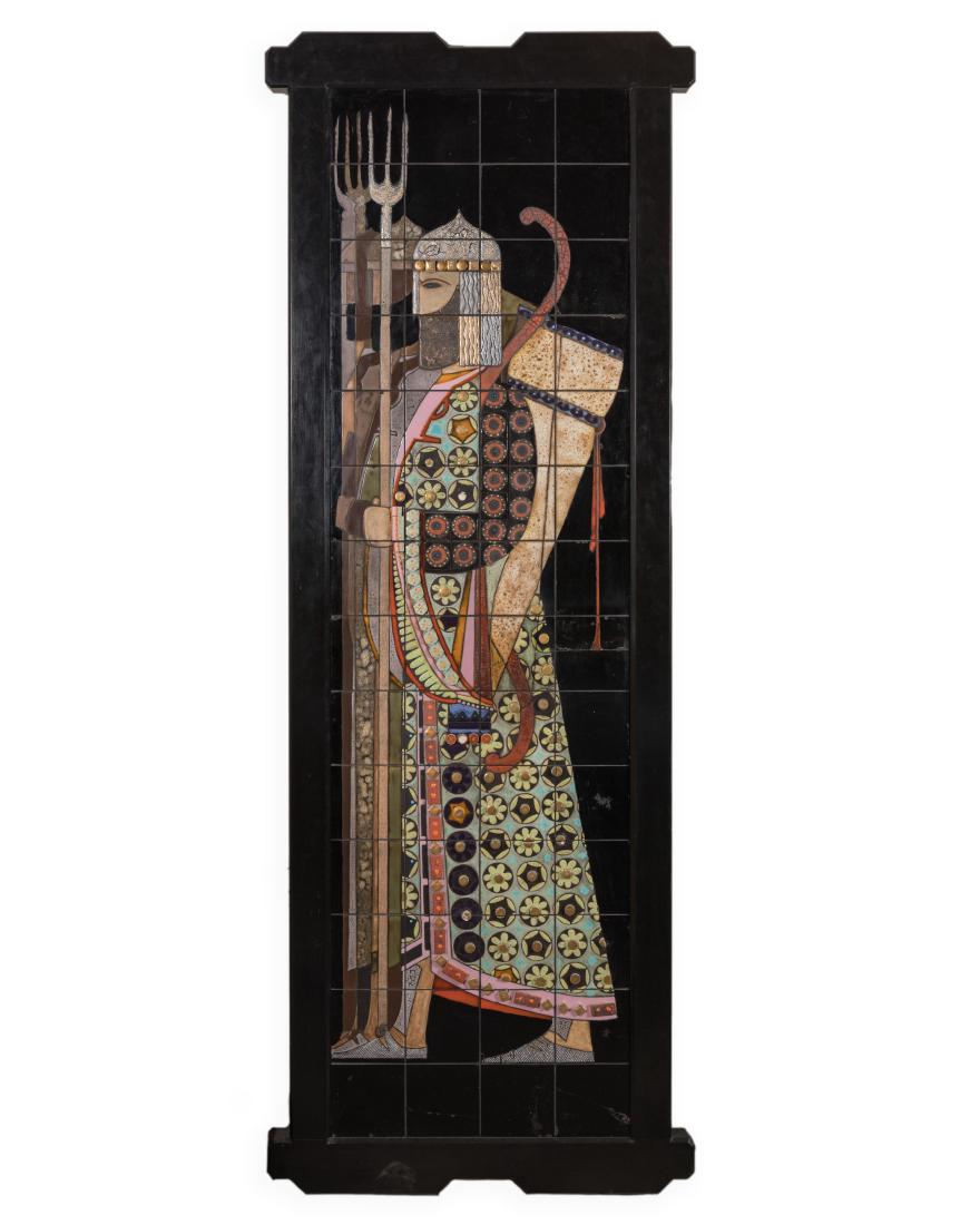 Large Tile Plaque - Leon Solon (Attr.) (1 of 5)