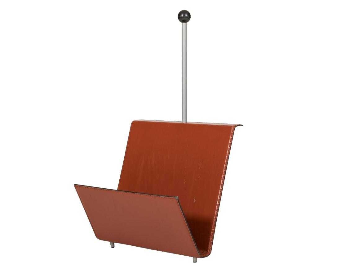 Italian Leather Magazine Stand (1 of 4)