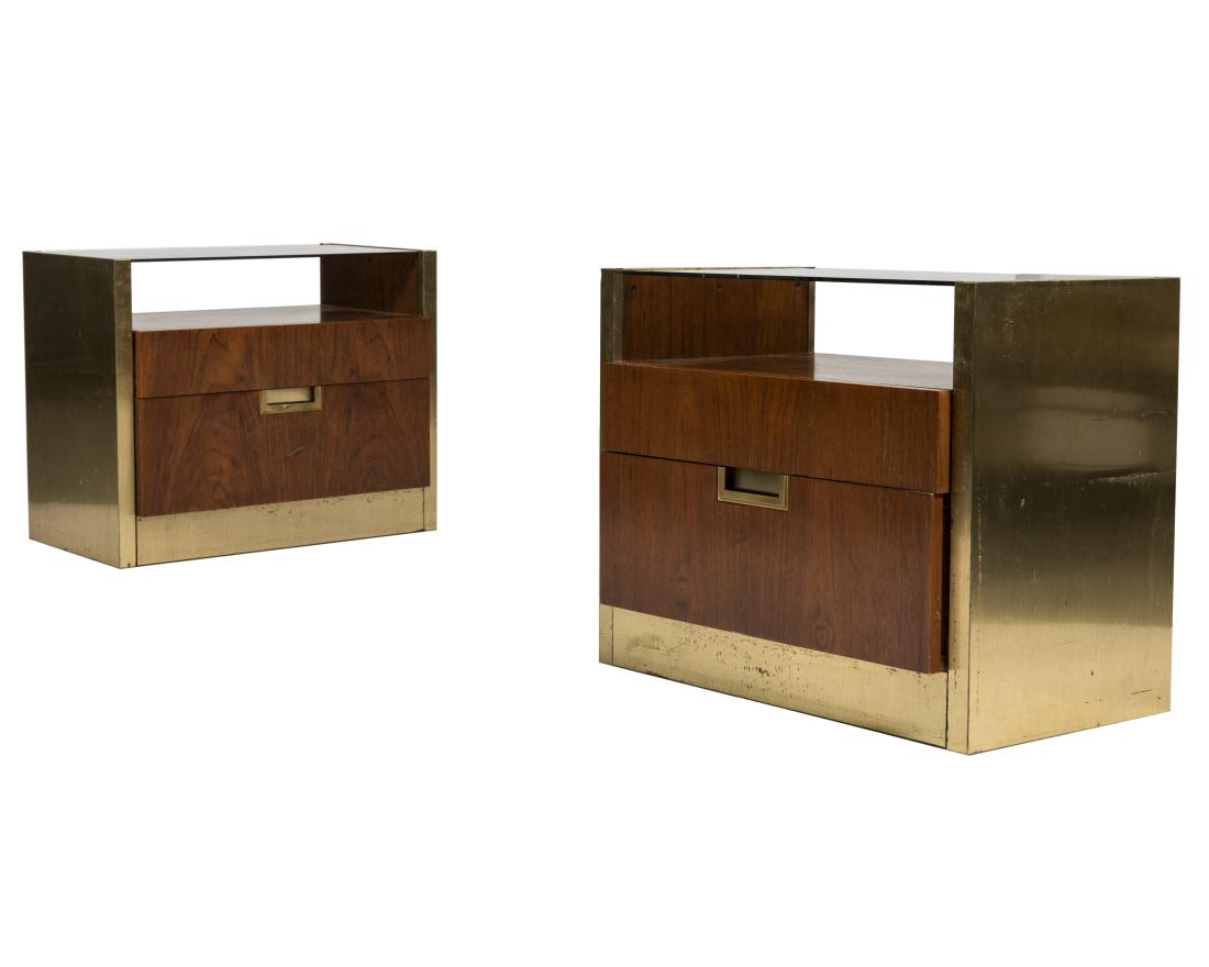 Pair John Stuart Nightstands - Signed (1 of 6)