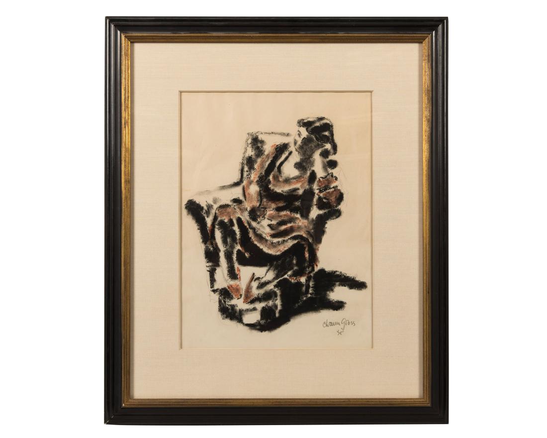 Chaim Gross - Mixed Media Drawing (1 of 6)