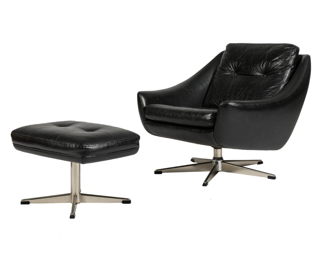 John Stuart Denmark Chair and Ottoman - Signed (1 of 5)