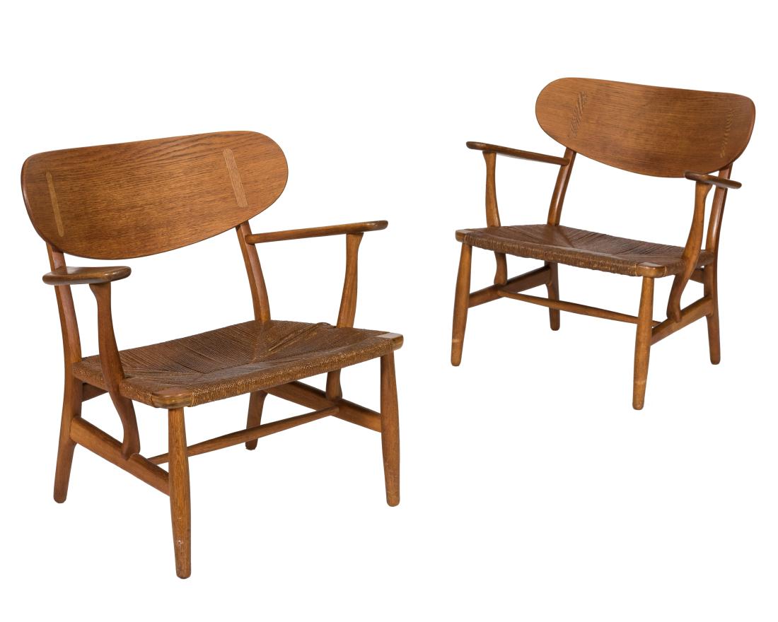Hans Wegner CH 22 Arm Chairs - Signed (1 of 9)