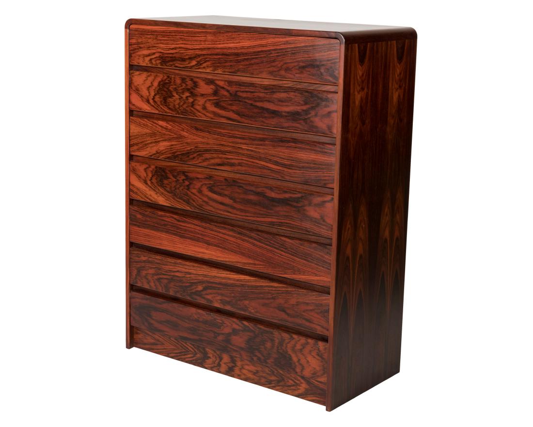Rosewood High Chest - Signed VM Denmark (1 of 5)