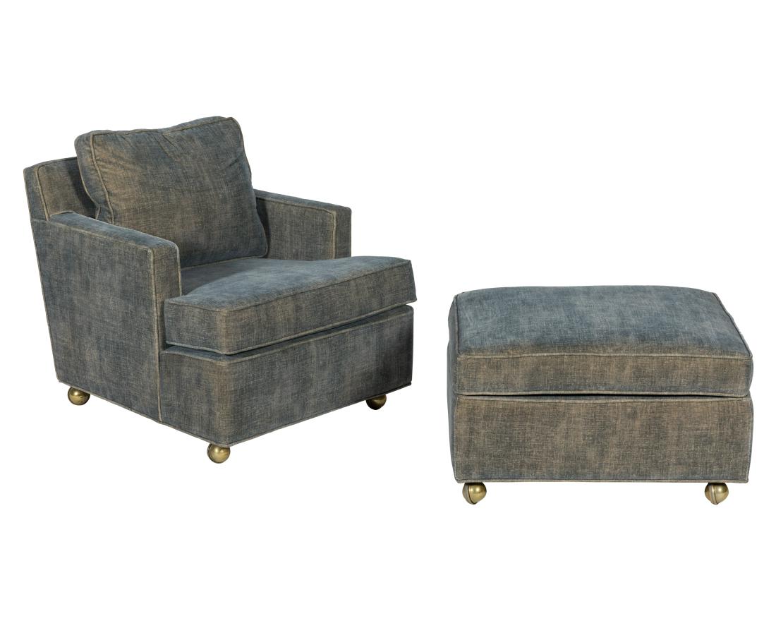 Edward Wormley for Dunbar Chair and Ottoman (1 of 5)