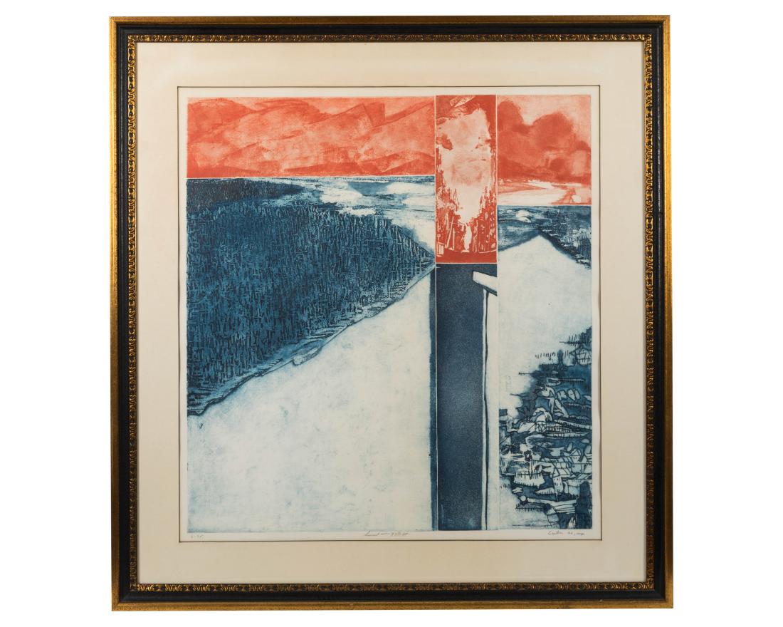 Gerson Leiber - "Sunset Over 97th St." - Etching (1 of 7)