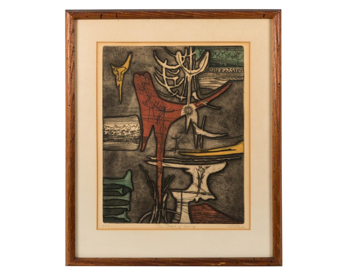 Gabor Peterdi - Etching - "The Power of Spring" (1 of 6)