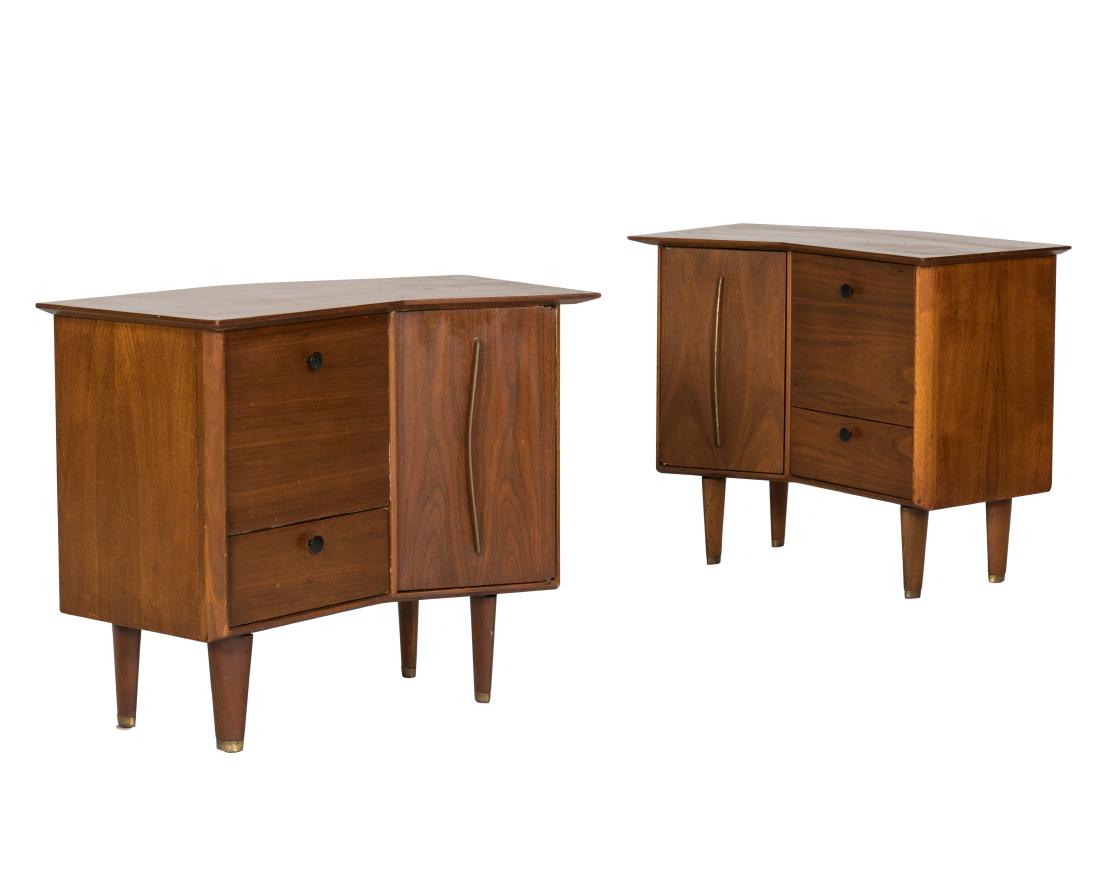 Pair Helen Hobey for Baker Nightstands - Signed (1 of 4)