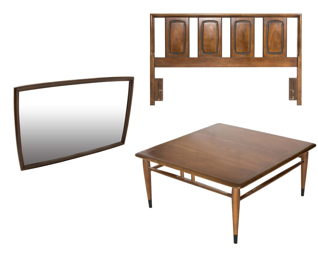 Broyhill Premier Headboard and Mirror, Lane Table (1 of 6)