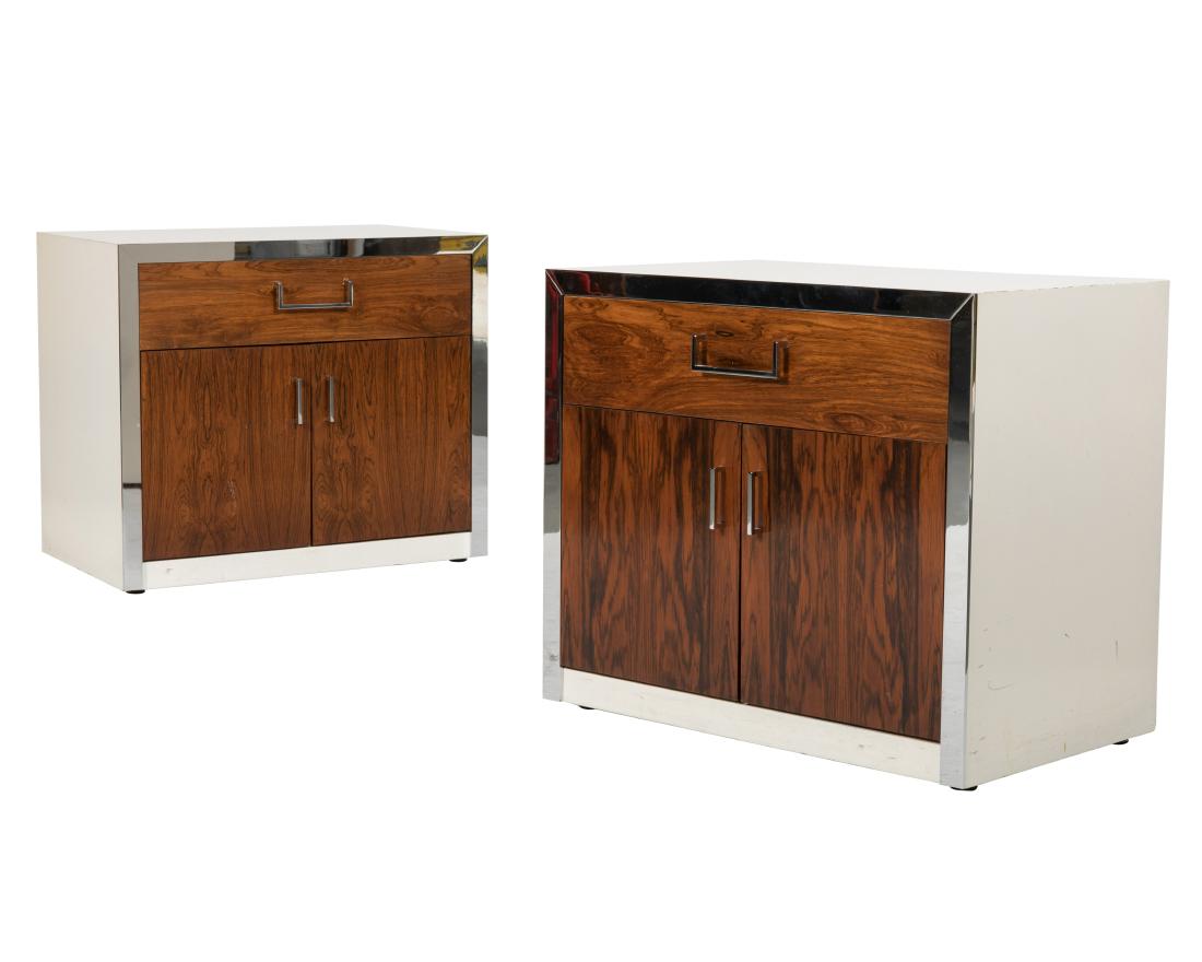 Pair Milo Baughman (Attr.) Rosewood Nightstands (1 of 5)