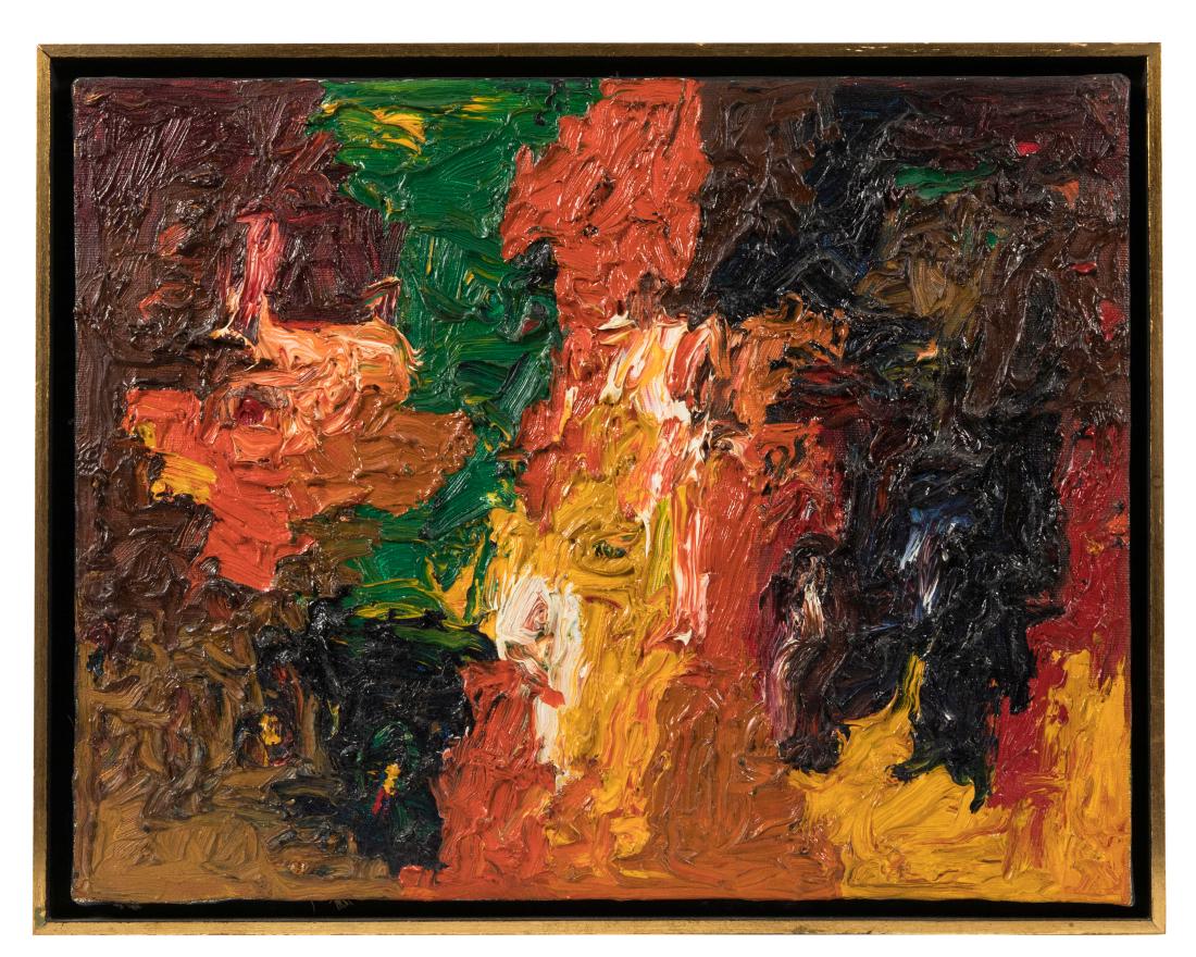 George Morrison - Abstract Oil on Board - c. 1958 (1 of 4)