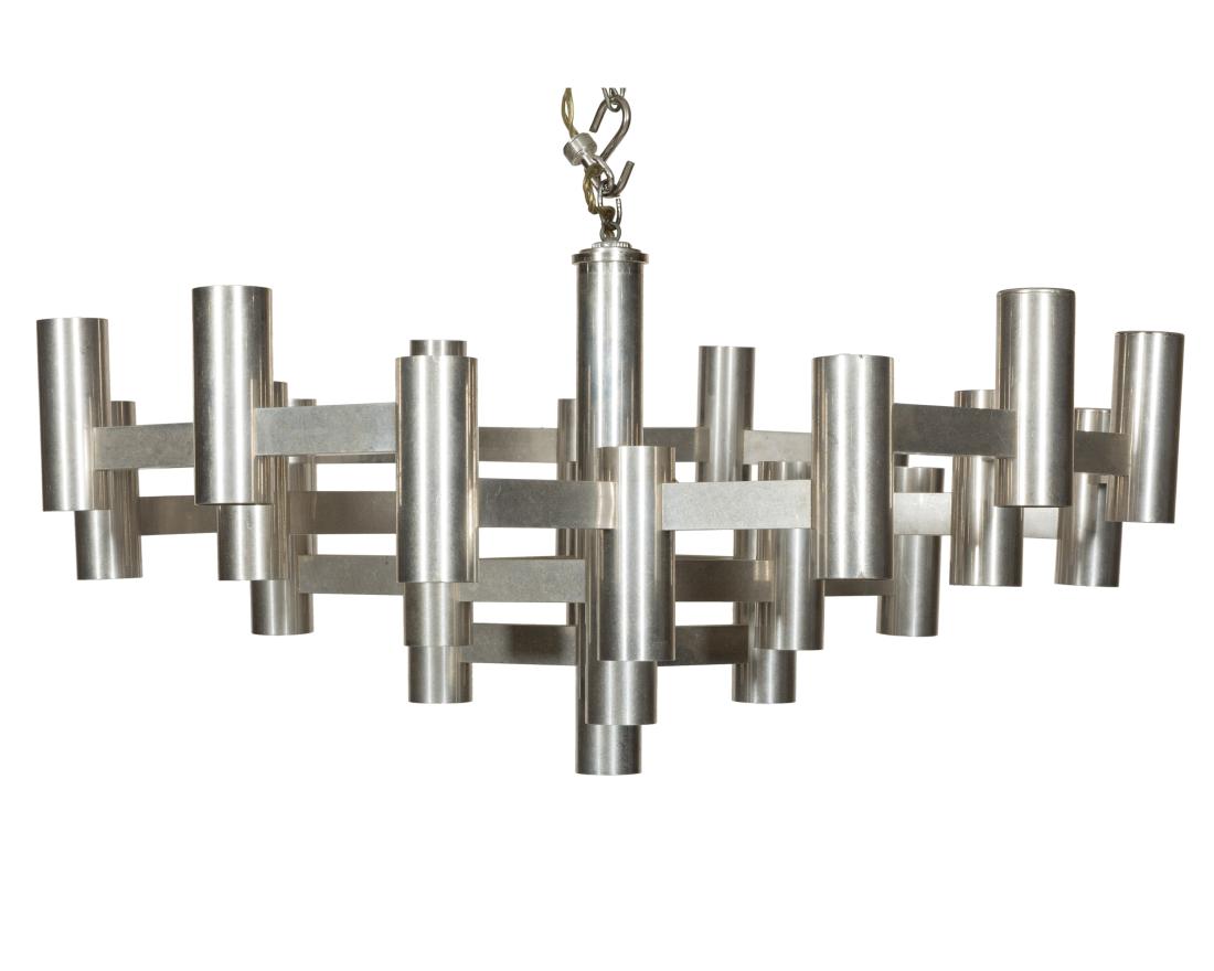 Gaetano Sciolari (Attr.) Chrome Chandelier (1 of 3)