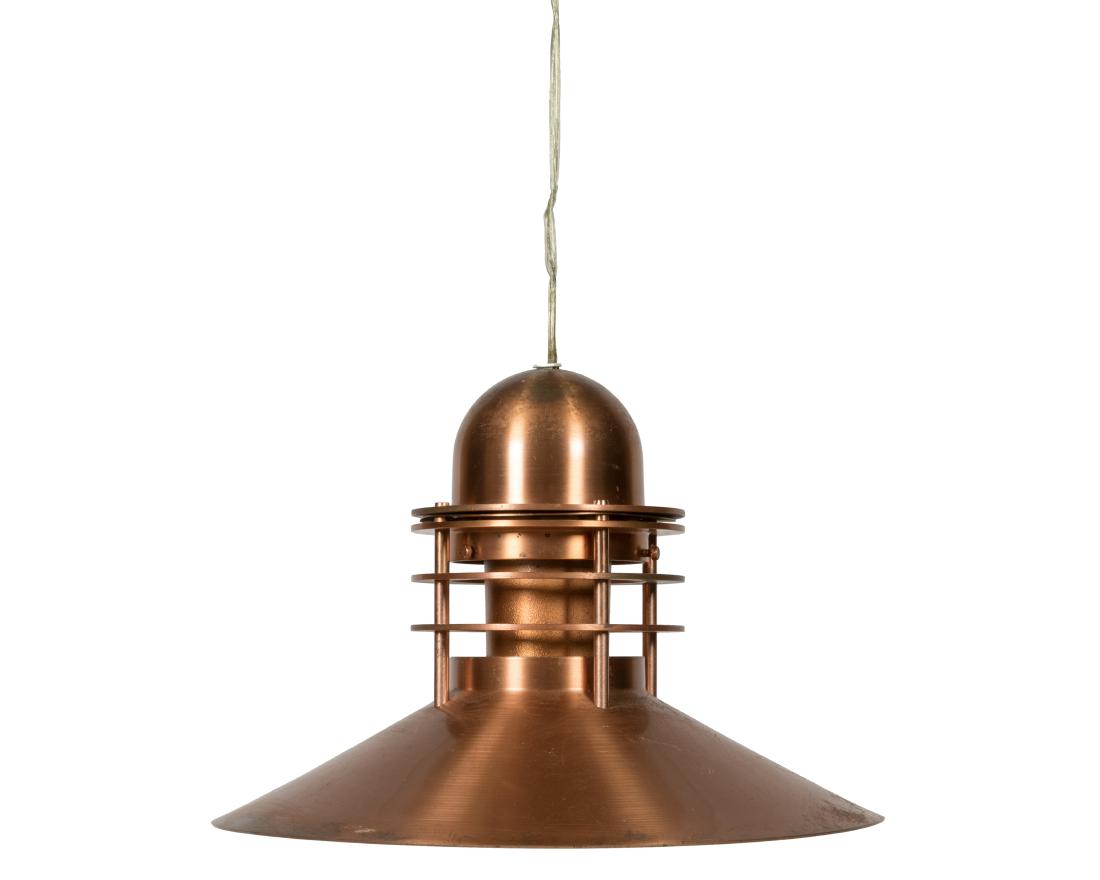 Louis Poulsen Copper Light Fixture - Signed (1 of 4)