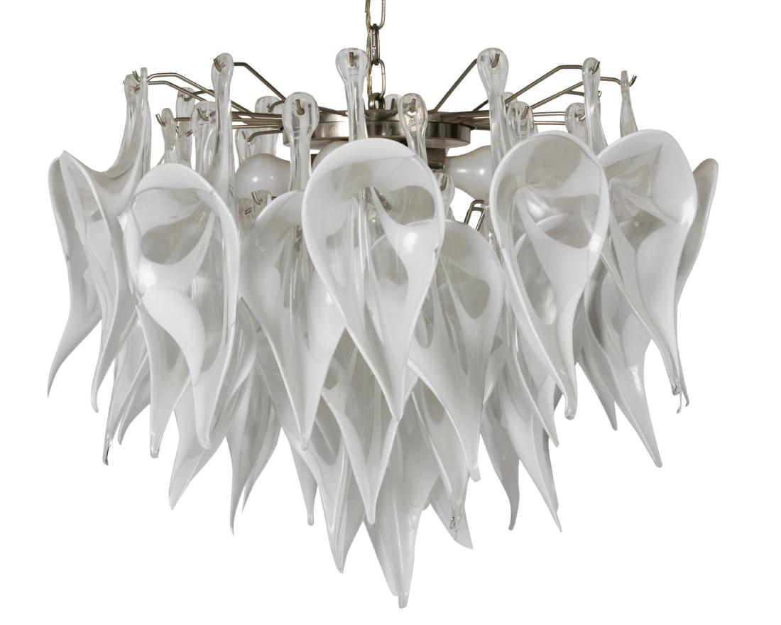 Mazzega Murano Glass Chandelier (1 of 5)
