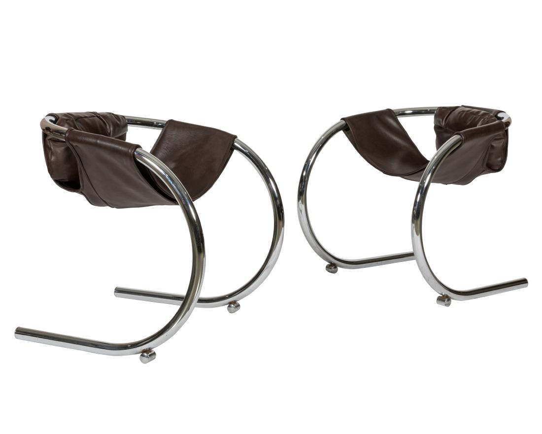 Byron Botker for Landes Lounge Chairs: Description - A pair of Byron Botker for Landes lounge chairs. Dimensions - 27" x 26" x 26"