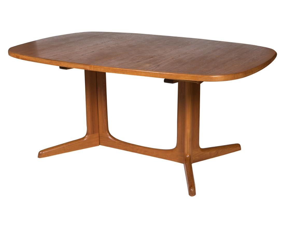 Danish Double Pedestal Dining Table (1 of 5)
