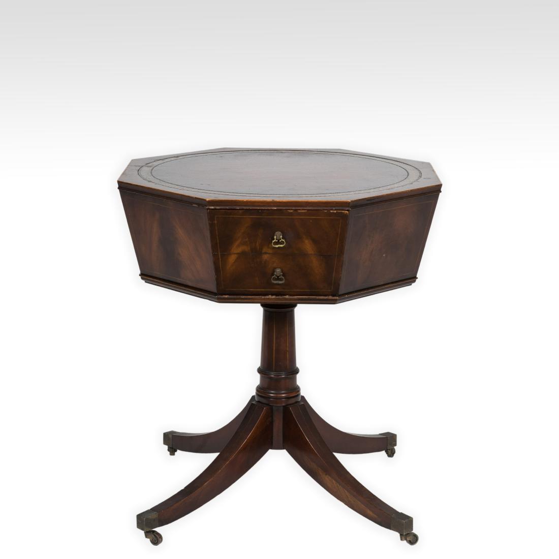 Weiman Octagonal Leather Top Table (1 of 4)