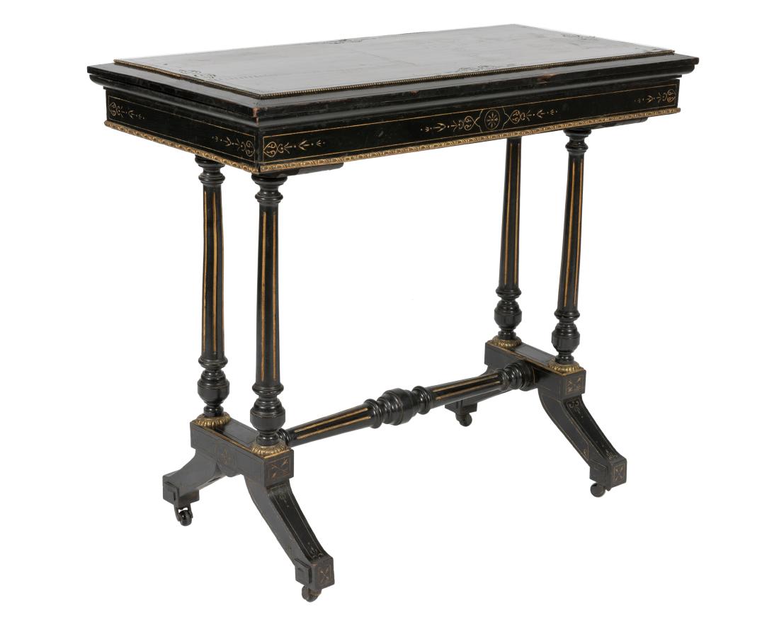Frank Taylor & Co. Ebonized Game Table - Signed (1 of 6)
