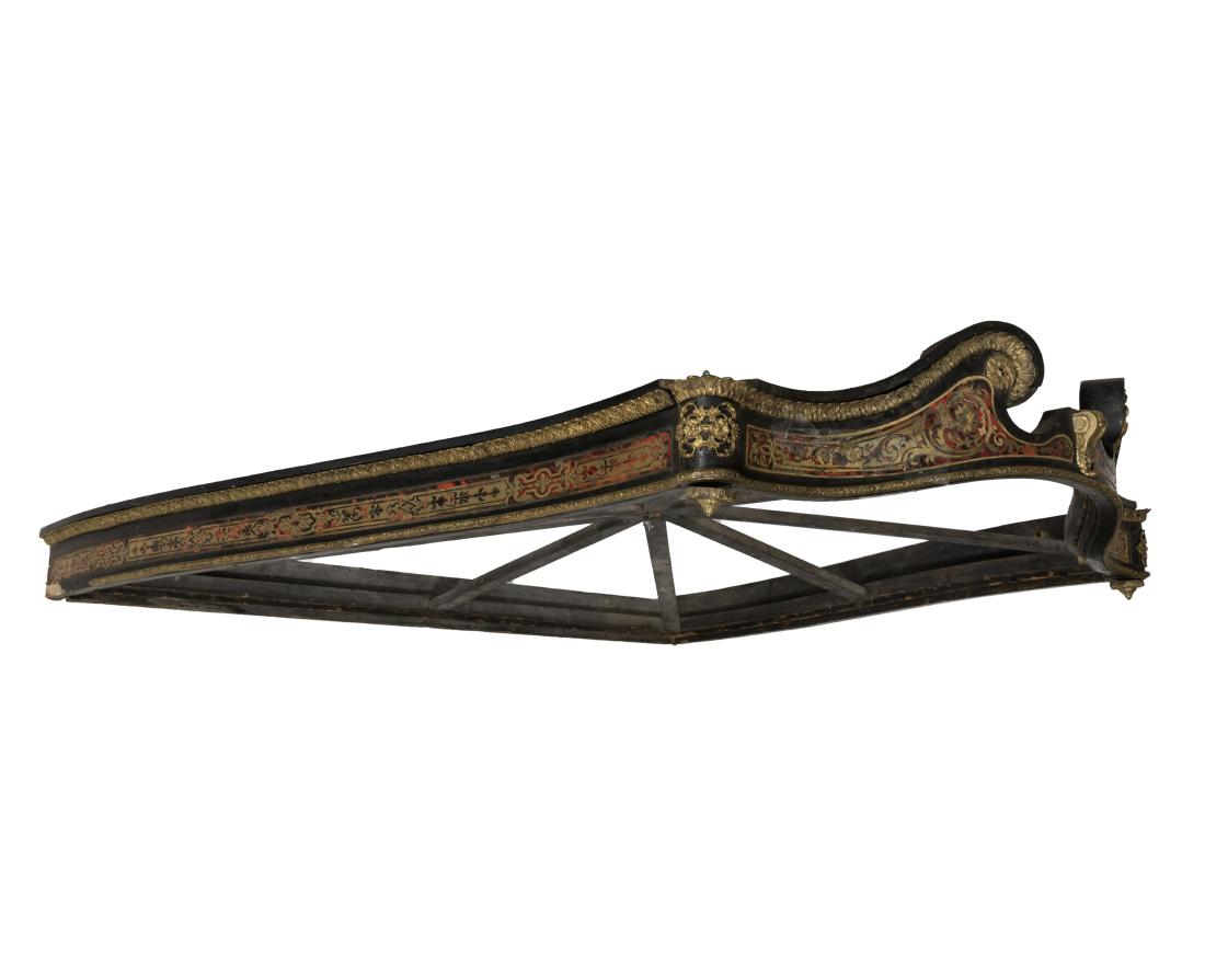 19th c. Bronze Mounted and Boulle Bed Canopy: Description - A 19th century bronze mounted and boulle bed canopy. Dimensions - 56" x 56"