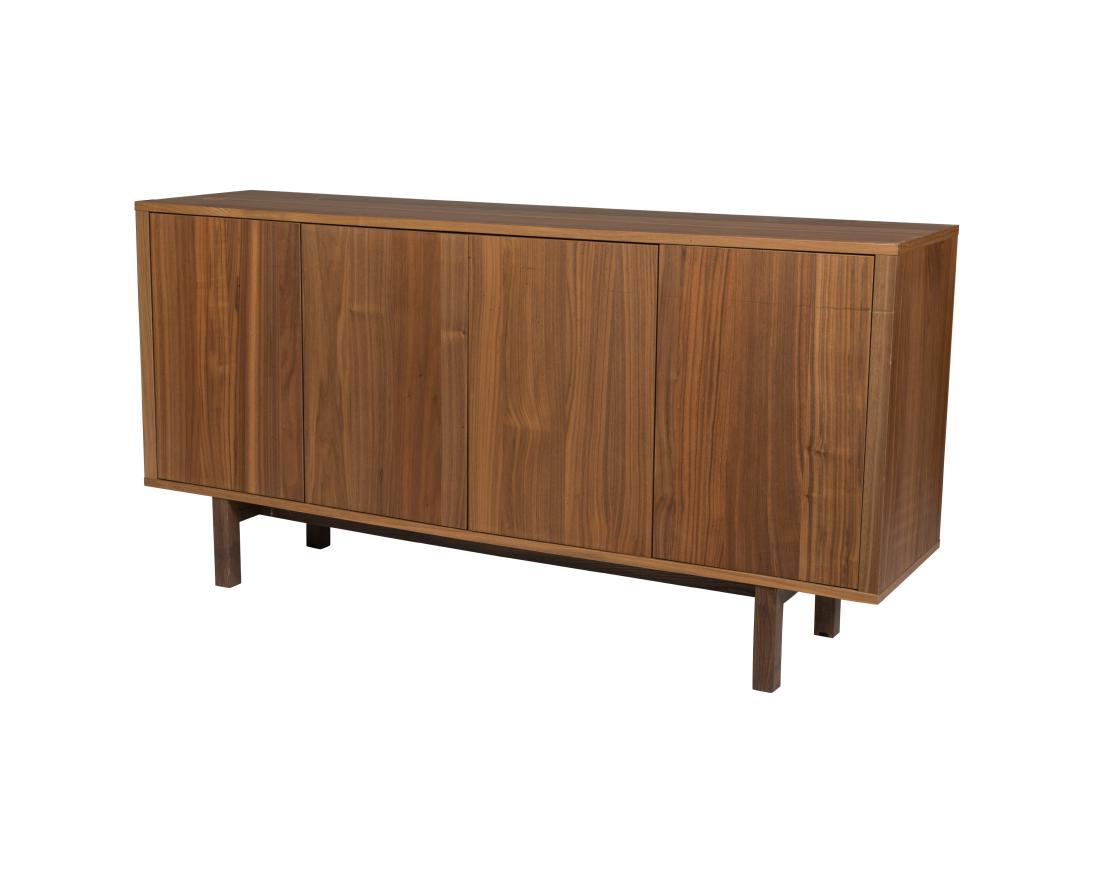 Teak Credenza: Description - A teak credenza. Dimensions - 32" x 63" x 16"