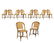 Drucker French Rattan Chairs - Signed - Set of Ten