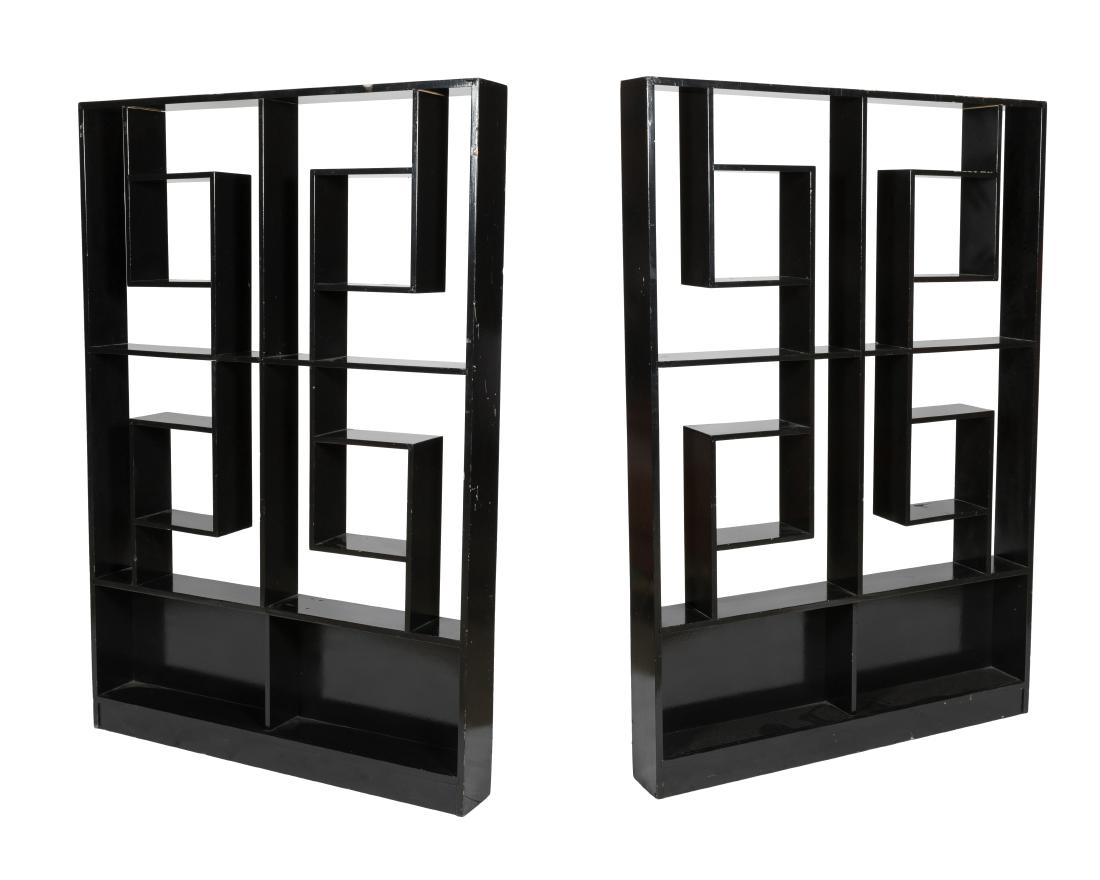 Painted Chinese Modern Style Pair Etageres (1 of 4)