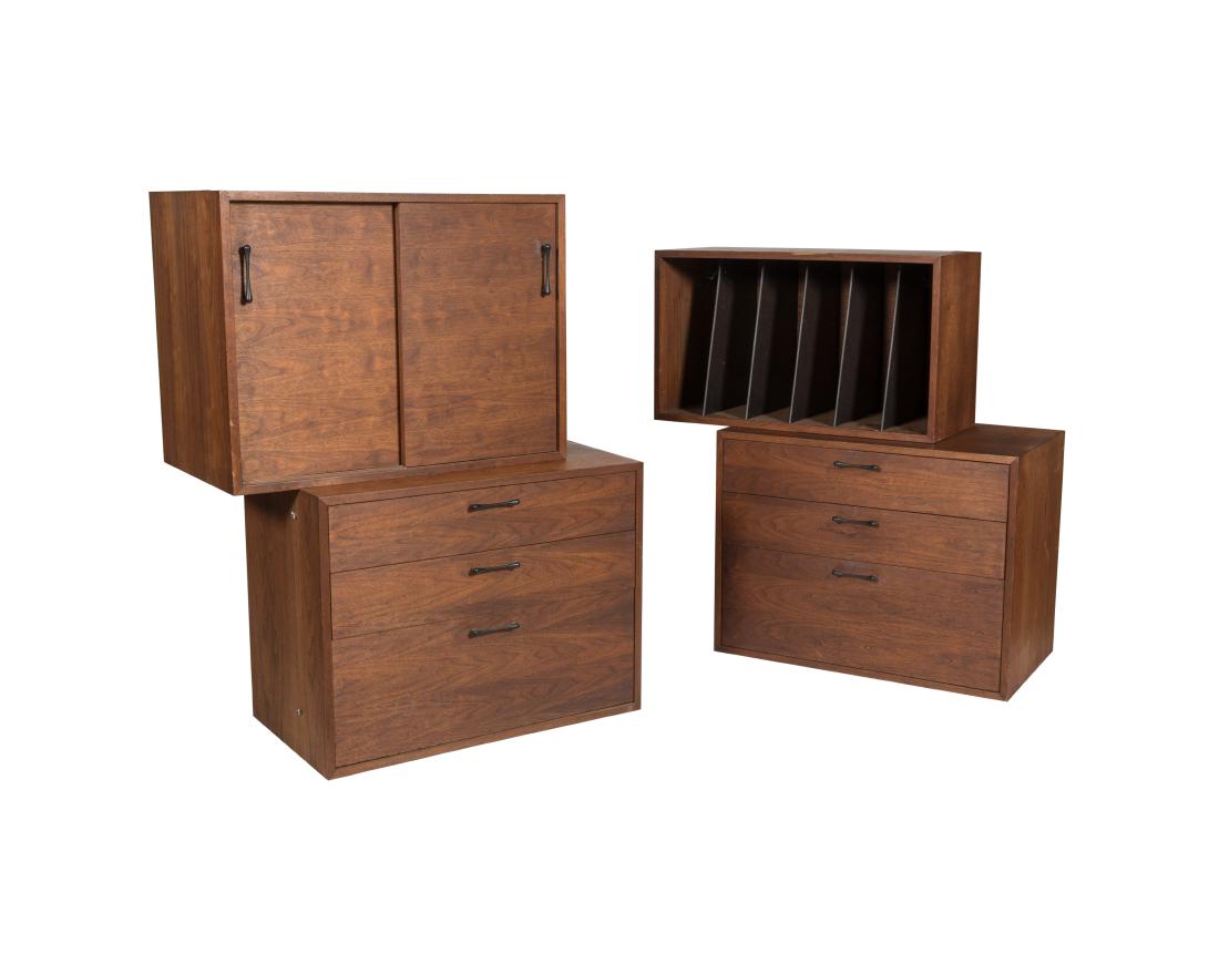 Teak Four Case Wall Unit (1 of 5)