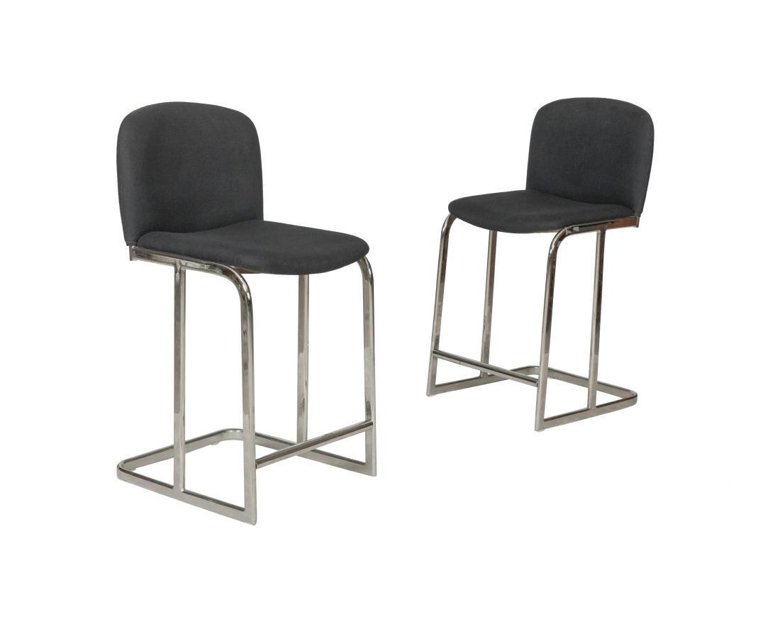 Pair Chrome Stools (1 of 2)