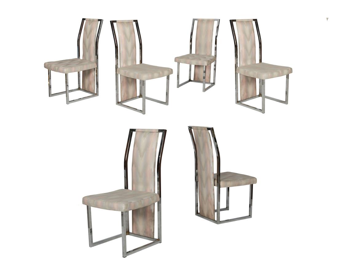 Milo Baughman Style Dining Chairs (1 of 4)