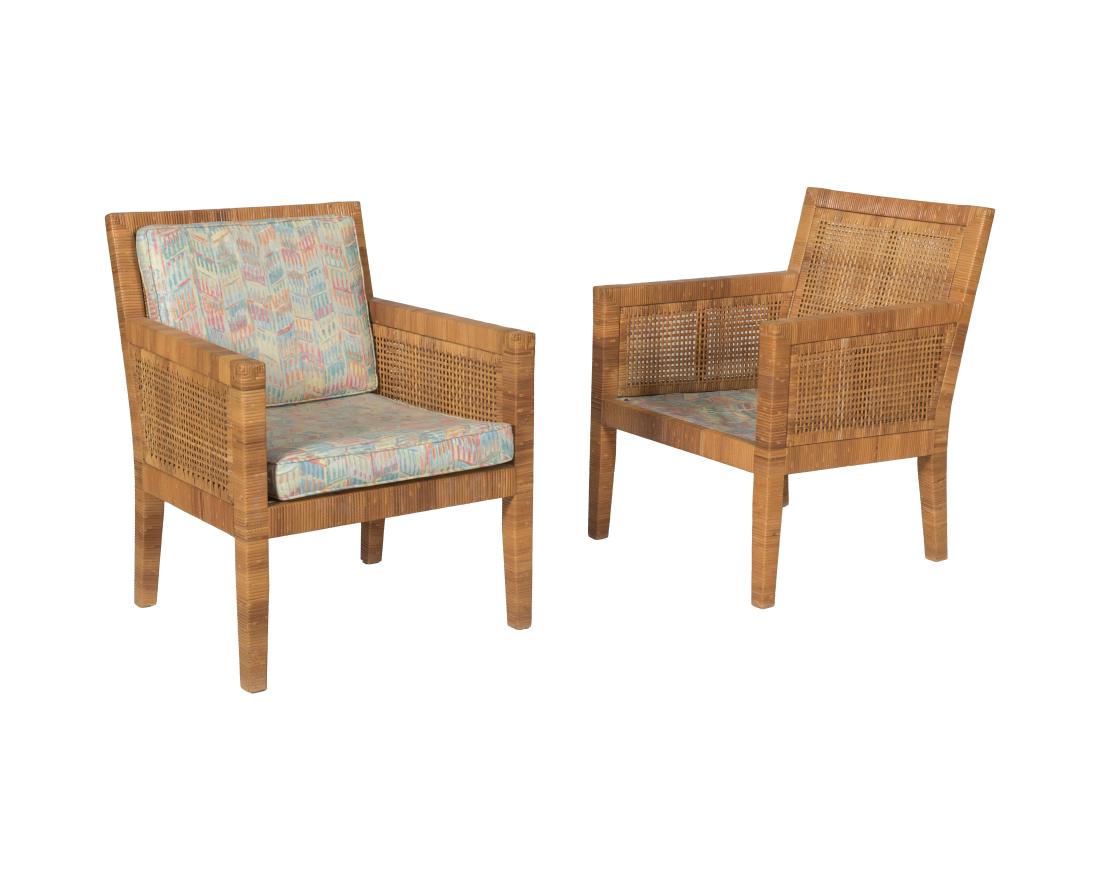 Billy Baldwin for Bielecky Brothers Rattan Chairs (1 of 3)