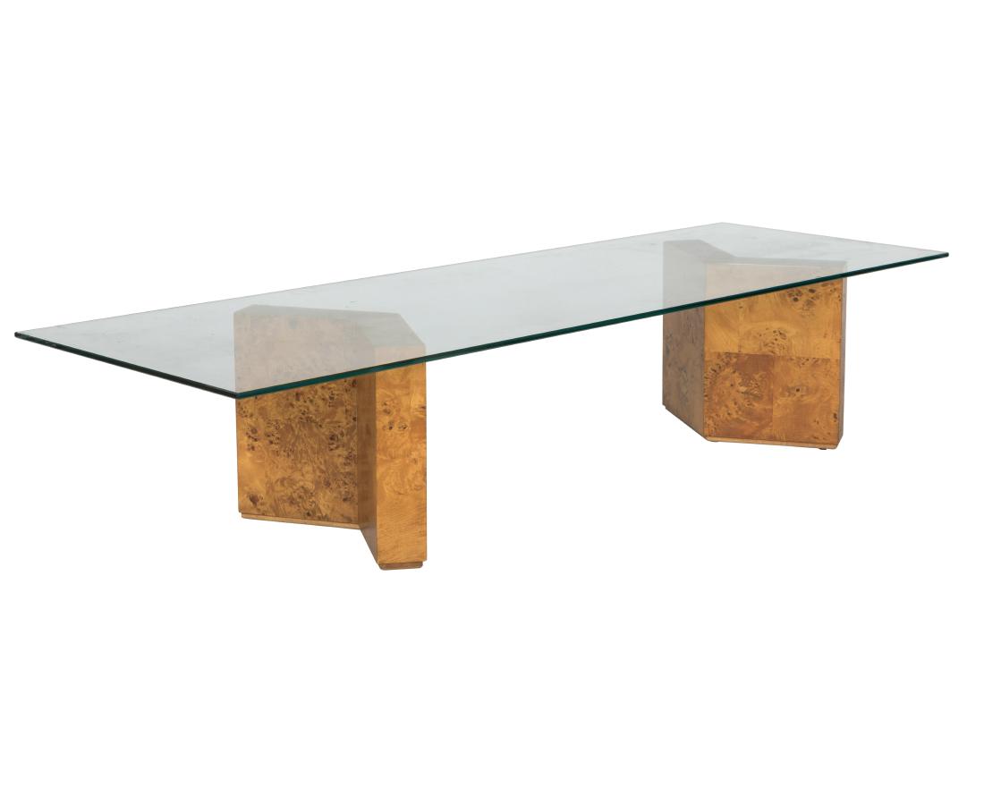 Milo Baughman Burl Coffee Table (1 of 3)