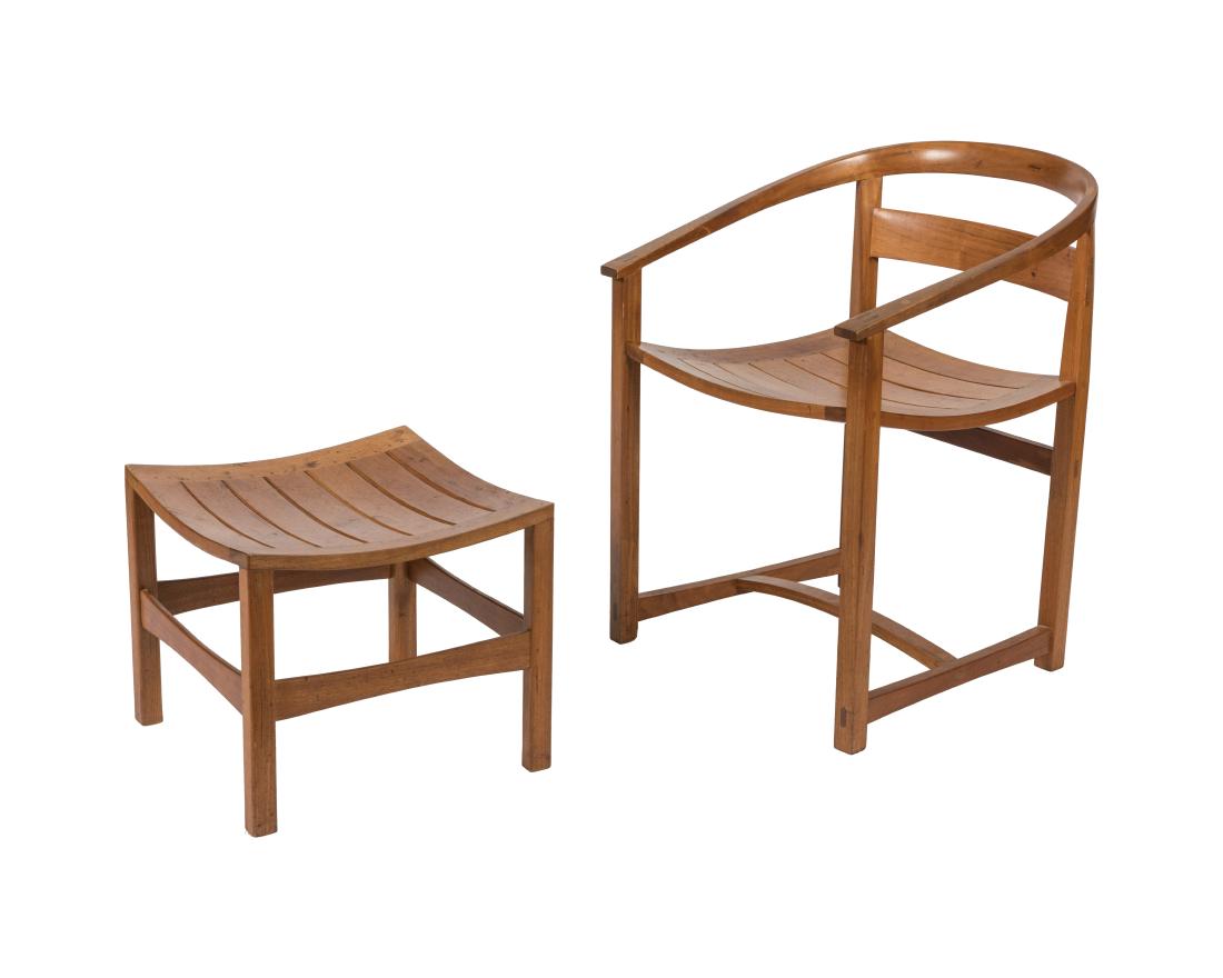 Peder Moos Style Danish Teak Chair and Ottoman (1 of 10)